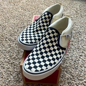 Vans checkers black/ natural